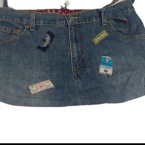 HANDMADE LEVIS 501 Denim Custom Patches Featuring Red Tag Pockets Handbag Purse!